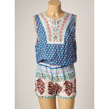 RED QUEEN - Combishort bleu en coton - Femme - Taille 40 - Modz