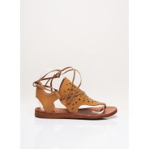 FELMINI - Tongs marron en cuir - Femme - Taille 38 - Modz