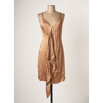 KOCCA - Robe mi-longue marron en viscose - Femme - Taille 42 - Modz