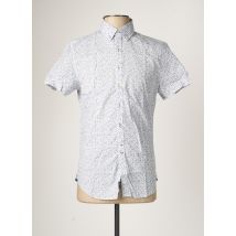 IZAC - Chemise manches courtes bleu en coton - Homme - Taille S - Modz