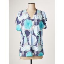 GRIFFON - Top bleu en viscose - Femme - Taille 44 - Modz