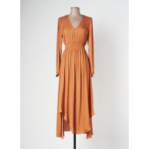 LES P'TITES BOMBES - Robe mi-longue marron en polyester - Femme - Taille 34 - Modz