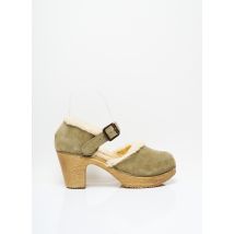 BIO NATURA - Sandales/Nu pieds vert en cuir - Femme - Taille 36 - Modz