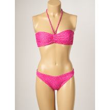 LAURA BEACH - Maillot de bain 2 pièces rose en polyamide - Femme - Taille 44 - Modz