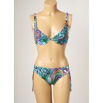 TYCHE VALERIE - Maillot de bain 2 pièces bleu en polyamide - Femme - Taille 36 - Modz