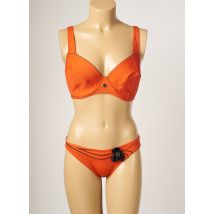 JANINE ROBIN - Maillot de bain 2 pièces orange en polyamide - Femme - Taille TU - Modz