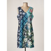 101 IDEES - Robe mi-longue vert en polyester - Femme - Taille 40 - Modz