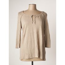 TERRE & MER - T-shirt beige en lin - Femme - Taille 44 - Modz