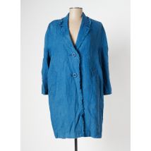 ZYGA - Veste casual bleu en lin - Femme - Taille 44 - Modz