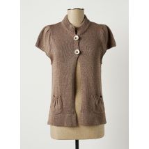 LE PHARE DE LA BALEINE - Gilet manches courtes gris en acrylique - Femme - Taille 38 - Modz