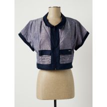MALOKA - Veste casual bleu en coton - Femme - Taille 42 - Modz