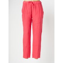 TERRE & MER - Pantalon 7/8 rose en lin pour femme - Taille 42 - Modz