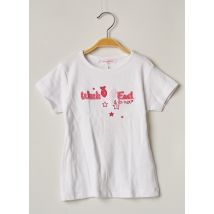 WEEK END A LA MER - T-shirt blanc en coton pour fille - Taille 4 A - Modz