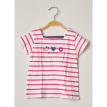 WEEK END A LA MER - T-shirt rose en coton pour fille - Taille 3 A - Modz