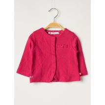 WEEK END A LA MER - Gilet manches longues rose en coton pour fille - Taille 6 M - Modz