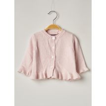 WEEK END A LA MER - Gilet manches longues rose en angora - Fille - Taille TU - Modz