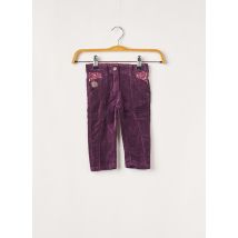 NAF NAF - Pantalon slim violet en coton pour fille - Taille 18 M - Modz