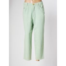 INDIGO UNIQUE - Jeans coupe droite vert en coton - Femme - Taille 38 - Modz