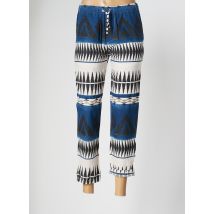 BSBEE - Pantalon 7/8 bleu en coton - Femme - Taille 36 - Modz