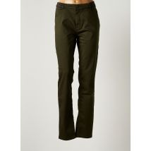 PARA MI - Pantalon slim vert en coton - Femme - Taille 48 - Modz