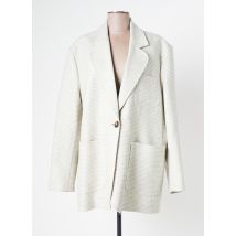 MARGAUX LONNBERG - Manteau court gris en laine vierge - Femme - Taille 38 - Modz