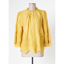 VANESSA BRUNO - Blouse jaune en ramie pour femme - Taille 36 - Modz