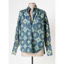 LAURENCE BRAS - Blouse bleu en coton - Femme - Taille 34 - Modz