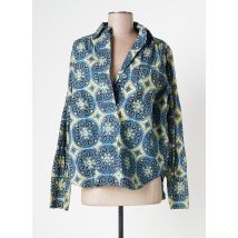 LAURENCE BRAS - Blouse bleu en coton - Femme - Taille 34 - Modz