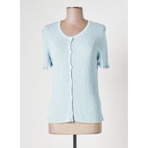 A.P.C. - Gilet manches courtes bleu en viscose - Femme - Taille 38 - Modz