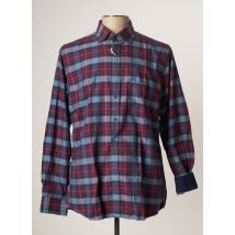 OLYMP - Chemise manches longues bleu en coton - Homme - Taille M - Modz