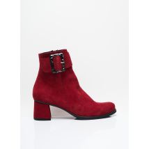 HIRICA - Bottines/Boots rouge en cuir pour femme - Taille 37 - Modz