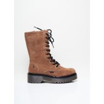 XTI - Bottines/Boots marron en textile - Femme - Taille 35 - Modz