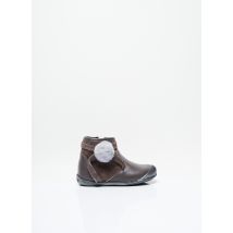 LITTLE MARY - Bottines/Boots marron en cuir pour fille - Taille 21 - Modz