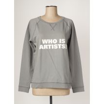 ARTISTS - Sweat-shirt gris en coton - Femme - Taille 38 - Modz