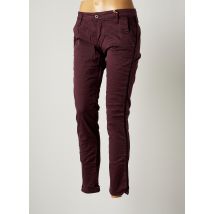 PLEASE - Pantalon 7/8 violet en coton - Femme - Taille 36 - Modz