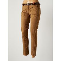 JOHANNA PARIS - Pantalon slim marron en coton - Femme - Taille 40 - Modz