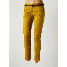 JOHANNA PARIS - Pantalon droit orange en coton - Femme - Taille 34 - Modz