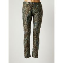 PLEASE - Pantalon slim vert en coton pour femme - Taille 40 - Modz