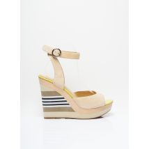 STARFLY - Sandales/Nu pieds beige en cuir - Femme - Taille 40 - Modz