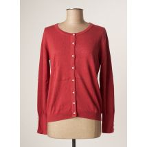 BREIZH ANGEL - Gilet manches longues rouge en viscose - Femme - Taille 34 - Modz