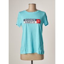 TEDDY SMITH - T-shirt bleu en viscose pour femme - Taille 36 - Modz