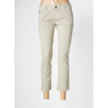 DONOVAN - Pantalon 7/8 beige en coton - Femme - Taille W30 - Modz