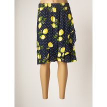 SMASHED LEMON - Jupe mi-longue bleu en viscose - Femme - Taille 40 - Modz