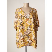 APRICO - Tunique manches courtes jaune en viscose - Femme - Taille 42 - Modz