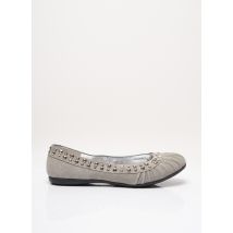 AZUREE - Ballerines gris en cuir - Femme - Taille 35 - Modz