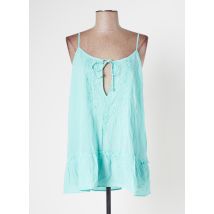 BANANA MOON - Tunique manches longues bleu en coton - Femme - Taille 38 - Modz