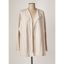 POLES - Gilet manches longues gris en merinos - Femme - Taille 40 - Modz
