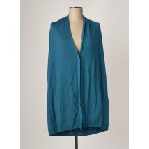 POLES - Gilet manches longues bleu en laine - Femme - Taille 38 - Modz