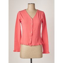 MONTAGUT - Gilet manches longues rose en viscose - Femme - Taille 38 - Modz