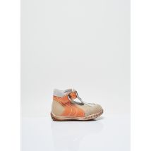 LITTLE MARY - Sandales/Nu pieds orange en cuir - Garçon - Taille 18 - Modz